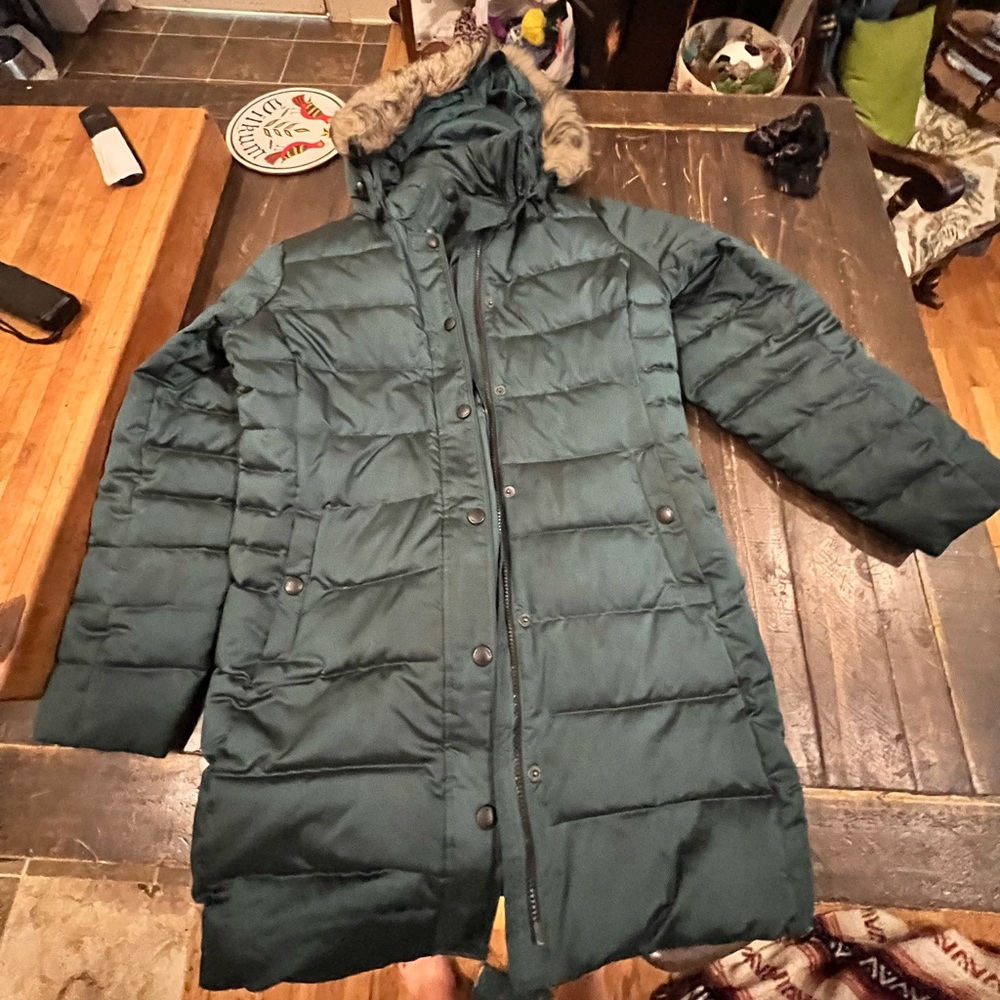 Dark green coat